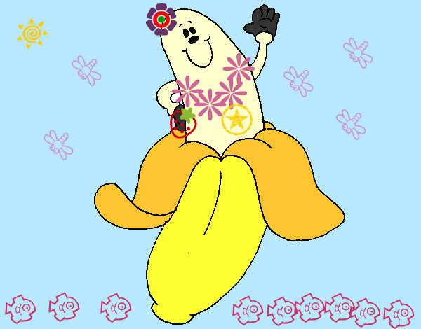 Desenho Banana pintado por Alanna_mds