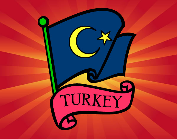 Desenho Bandeira da Turquia pintado por bia1234