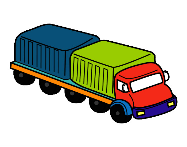 Desenho Caminhão largura pintado por JP04