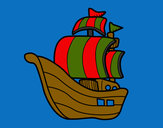 Desenho Embarcação piratas pintado por murizanoli