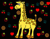 Desenho Girafa 4 pintado por natiele