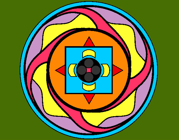 Desenho Mandala 7a pintado por rafacris