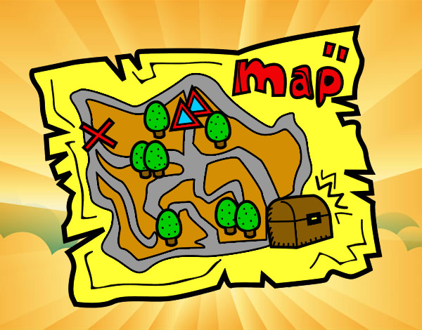 Desenho Mapa do tesouro pintado por andre10