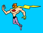 Desenho Super herói poderoso pintado por nicolasmrl