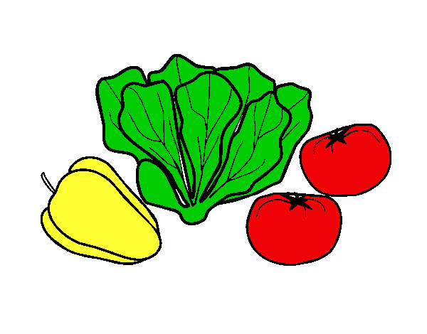Desenho Verduras pintado por iKalline