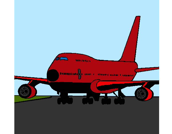 Desenho Avião em pista pintado por ggghj778