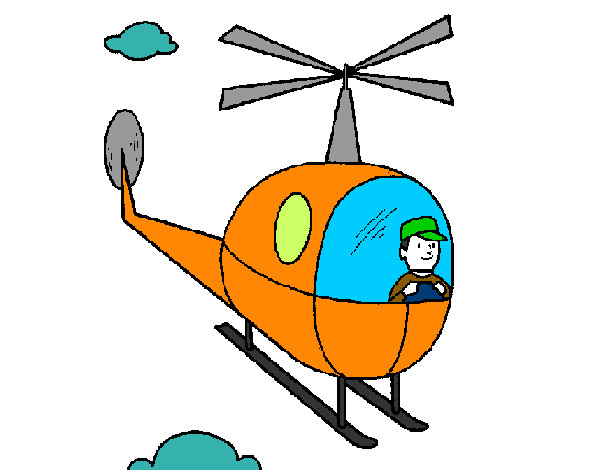 Desenho Helicóptero pintado por lohanna