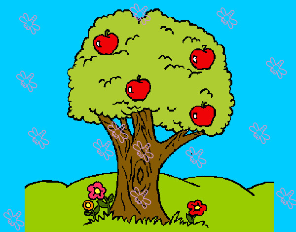 Desenho Macieira  pintado por vividora