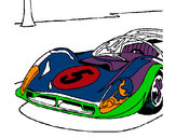 Desenho Automóvel número 5 pintado por pingo 
