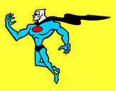 Desenho Super herói poderoso pintado por Nicolas-Re