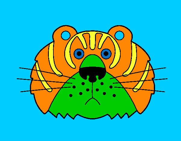 Desenho Tigre III pintado por andre10