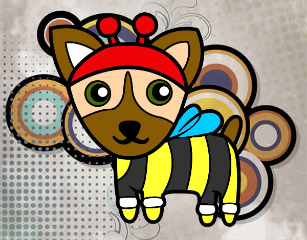 Desenho Cão-abelha pintado por bia1234