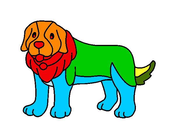 Desenho Cão pigmento pintado por LEANDROVI