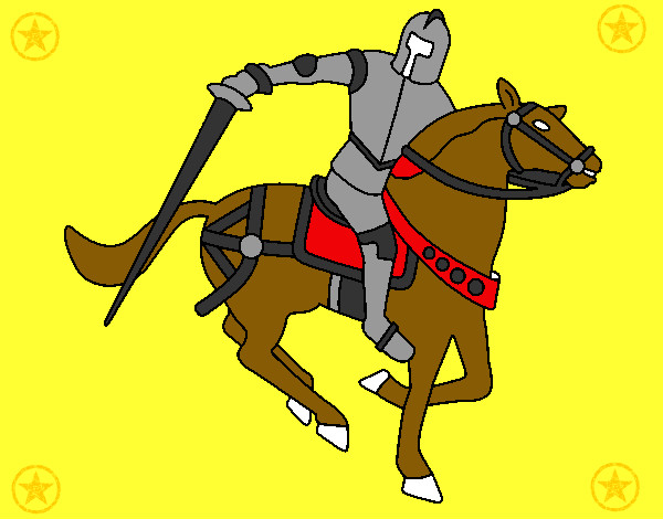 Desenho Cavaleiro a cavalo IV pintado por gabrielber