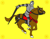 Desenho Cavaleiro a cavalo IV pintado por gabrielber