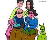 Desenho Família pintado por nicolasmrl