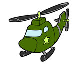 Desenho Helicoptero com uma estrela pintado por JP03