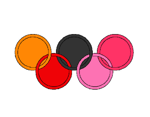 Desenho Argolas dos jogos olimpícos pintado por minhamad
