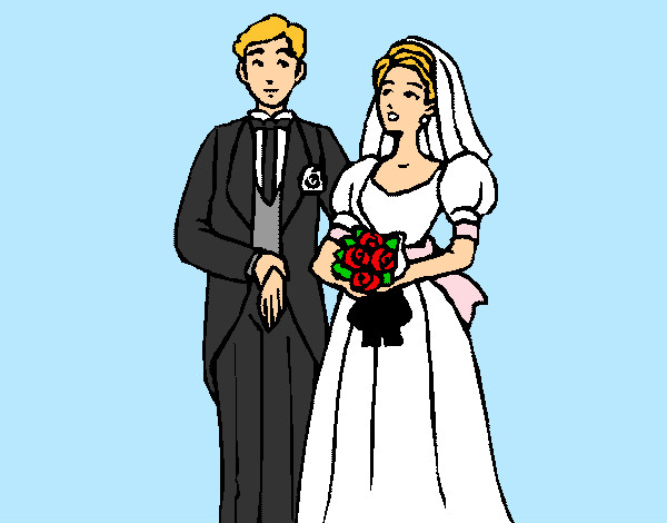 Desenho Marido e esposa III pintado por Mariainha