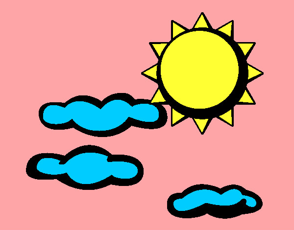 Desenho Sol e nuvens 2 pintado por EMILY2