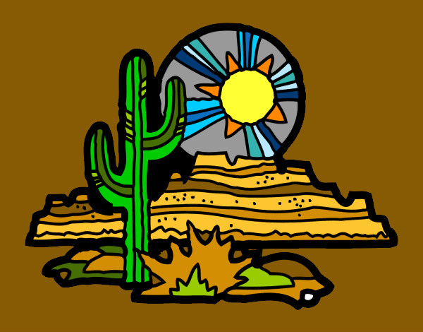 Desenho Deserto do Colorado pintado por Nena2