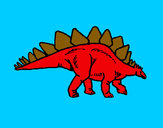 Desenho Stegossaurus pintado por samuca