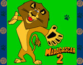 Desenho Madagascar 2 Alex 2 pintado por leoncio