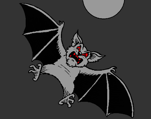 Desenho Morcego cão pintado por lima