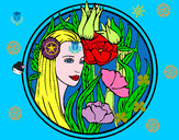 Desenho Princesa do bosque 3 pintado por manuca