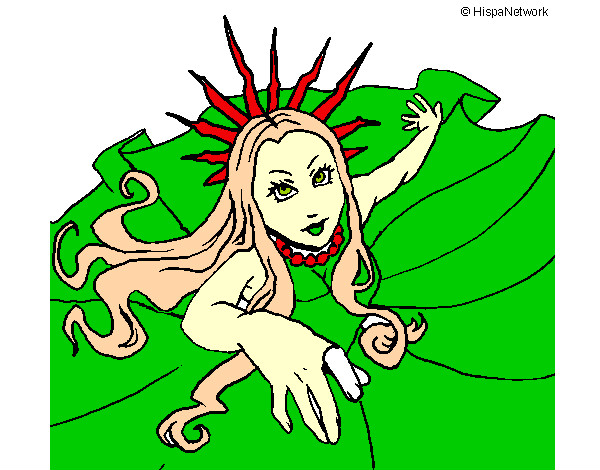 Desenho Princesa nova iorquina pintado por Dudanna