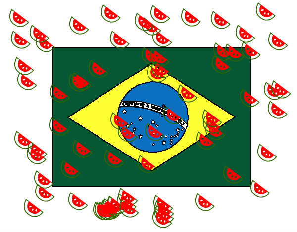 Desenho Brasil pintado por sophia2000