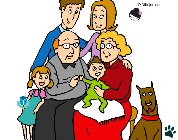 Desenho Família pintado por MartaP