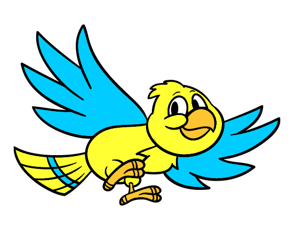 Desenho Pássaro voando pintado por Leticia123
