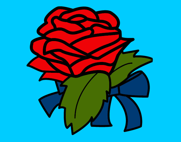 Desenho Rosa, flor pintado por vitao