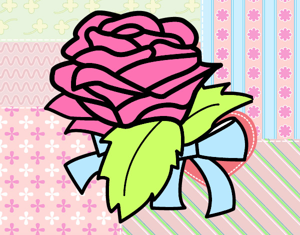 Desenho Rosa, flor pintado por yasmim1