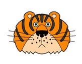 Desenho Tigre III pintado por vitao