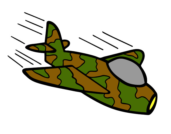 Desenho Avião da camuflagem pintado por weverto