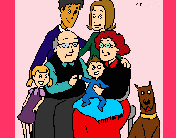 Desenho Família pintado por raqueldani