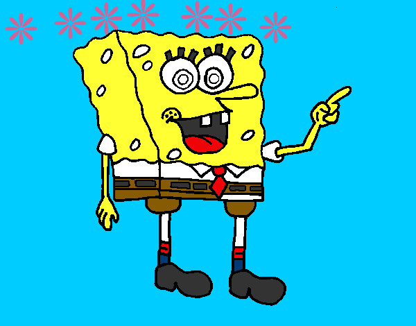 Desenho SpongeBob 5 pintado por thiagoclar