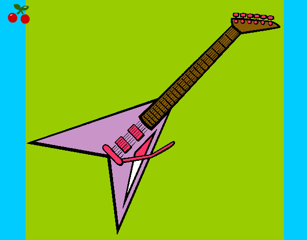 Desenho Guitarra elétrica II pintado por jessicaste