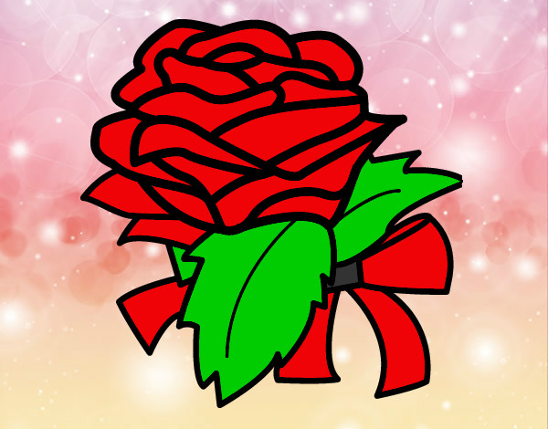 Desenho Rosa, flor pintado por dudi123