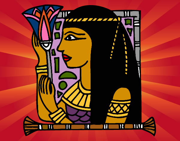 Desenho Cleopatra pintado por isay