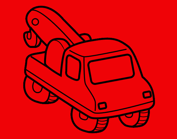 Desenho Guindaste veículo pintado por Nico