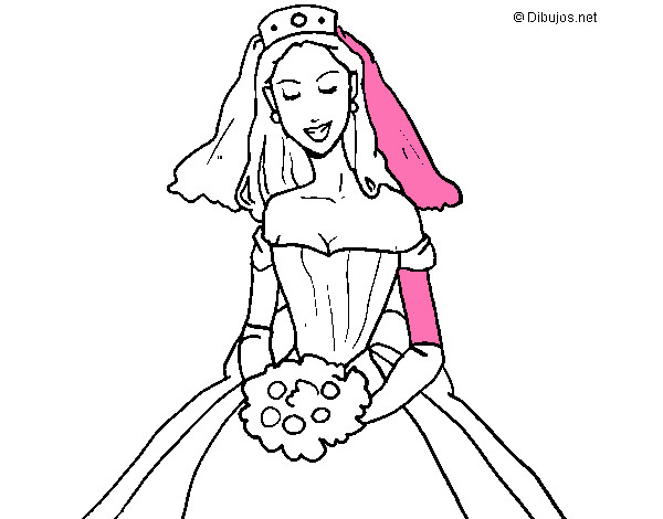 Desenho Noiva pintado por bileber