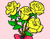 Desenho Ramo de rosas pintado por dudi123