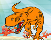Desenho Tiranossaurus Rex aborrecido pintado por Lucastarci