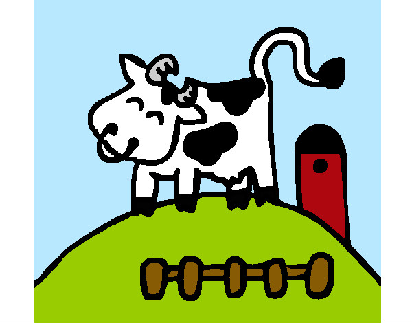 Desenho Vaca feliz pintado por Pepsi