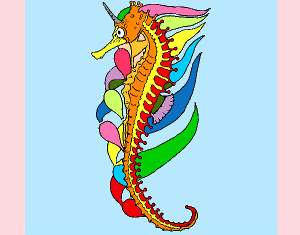 Como Desenhar um CAVALO-MARINHO, how to draw a seahorse