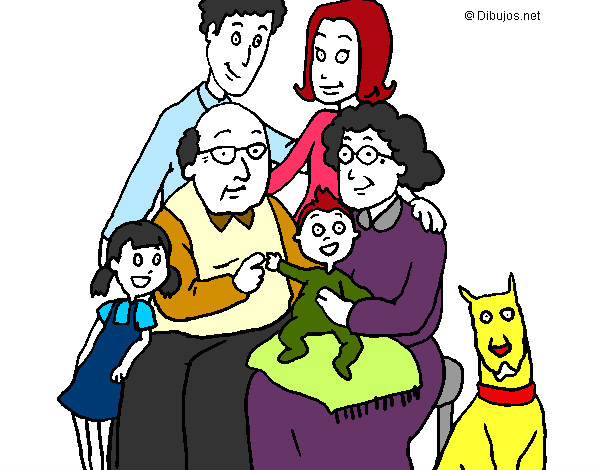 Desenho Família pintado por Lucinete