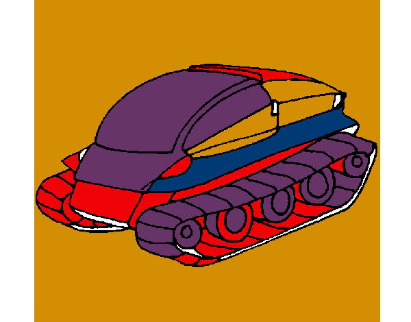 Desenho Nave tanque pintado por Nico